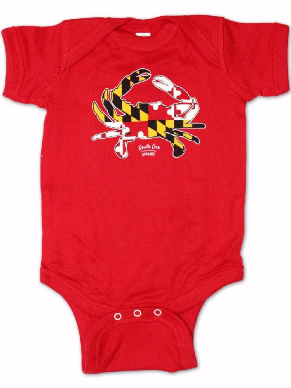 Maryland Crab Red Baby Infant Jersey Romper One-Piece Snap Jumper Bodysuit NEW